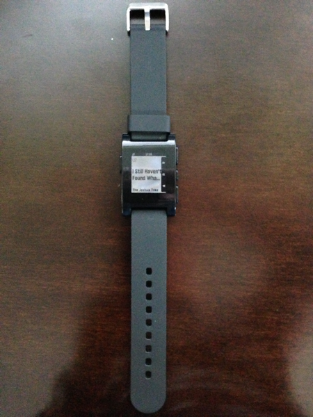 image of my new back Pepple Watch